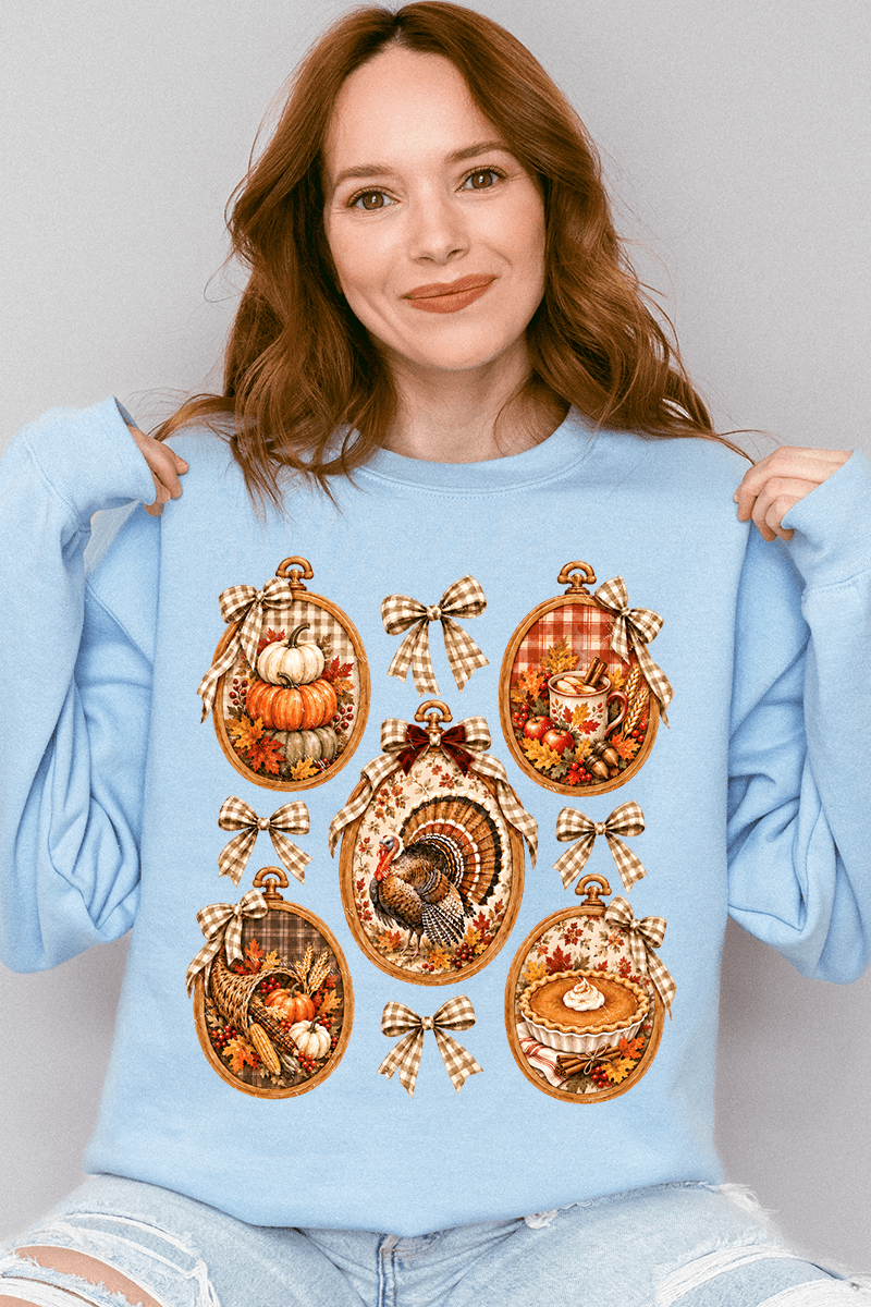 Thanksgiving Portraits Heavy Blend Crew Sweatshirt product image 6
