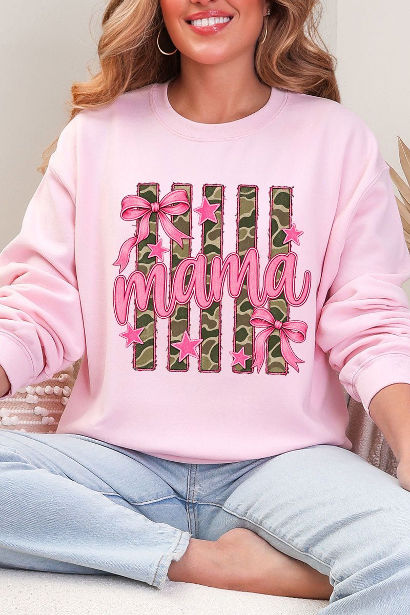 Camo Cutie Mama Heavy Blend Crew Sweatshirt product image 8