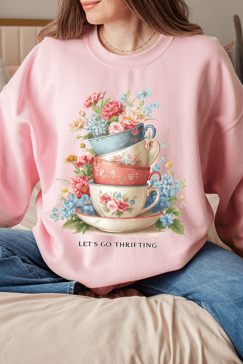 Let's Go Thrifting Heavy Blend Crew Sweatshirt product image 4