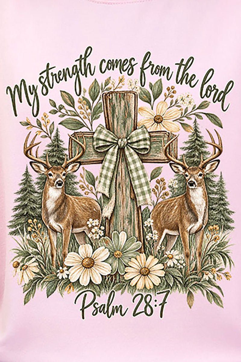 My Strength Woodland Deer Heavy Blend Crew Sweatshirt product image 2