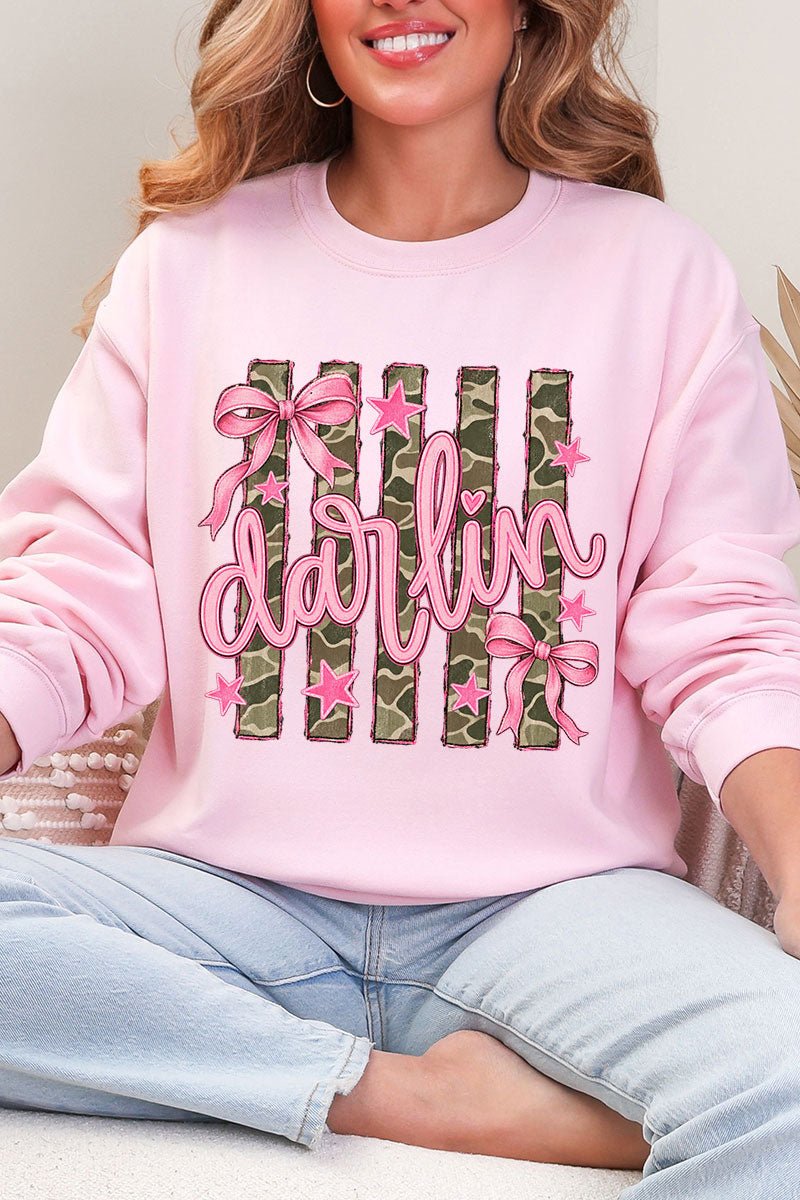 Pink Southern Darlin Heavy Blend Crew Sweatshirt product image 8