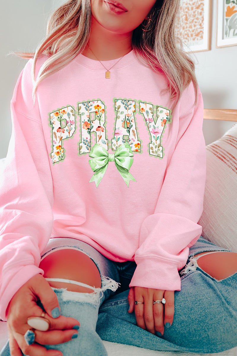 Watercolor Petaled Pray Heavy Blend Crew Sweatshirt product image 7