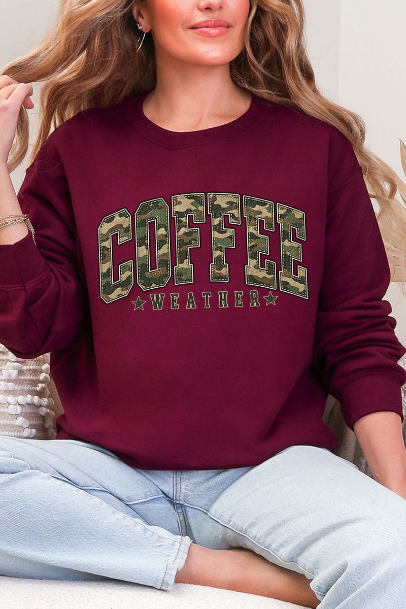 Camo Coffee Weather Heavy Blend Crew Sweatshirt product image 7