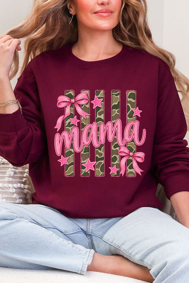 Camo Cutie Mama Heavy Blend Crew Sweatshirt product image 9