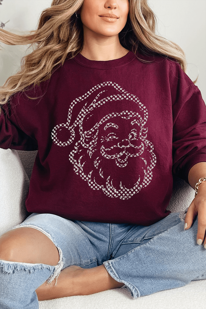 Classic Christmas Santa Heavy Blend Crew Sweatshirt product image 1