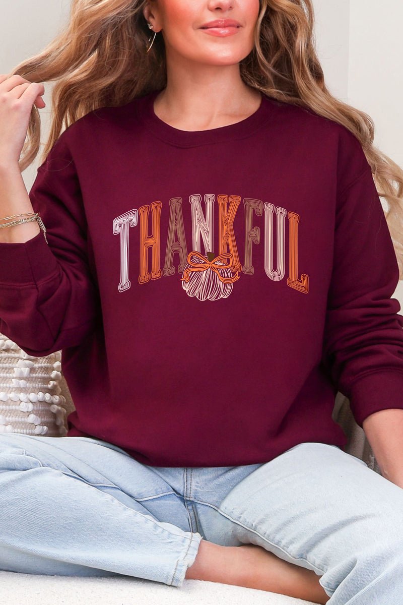 Thankful Sketch Heavy Blend Crew Sweatshirt product image 5