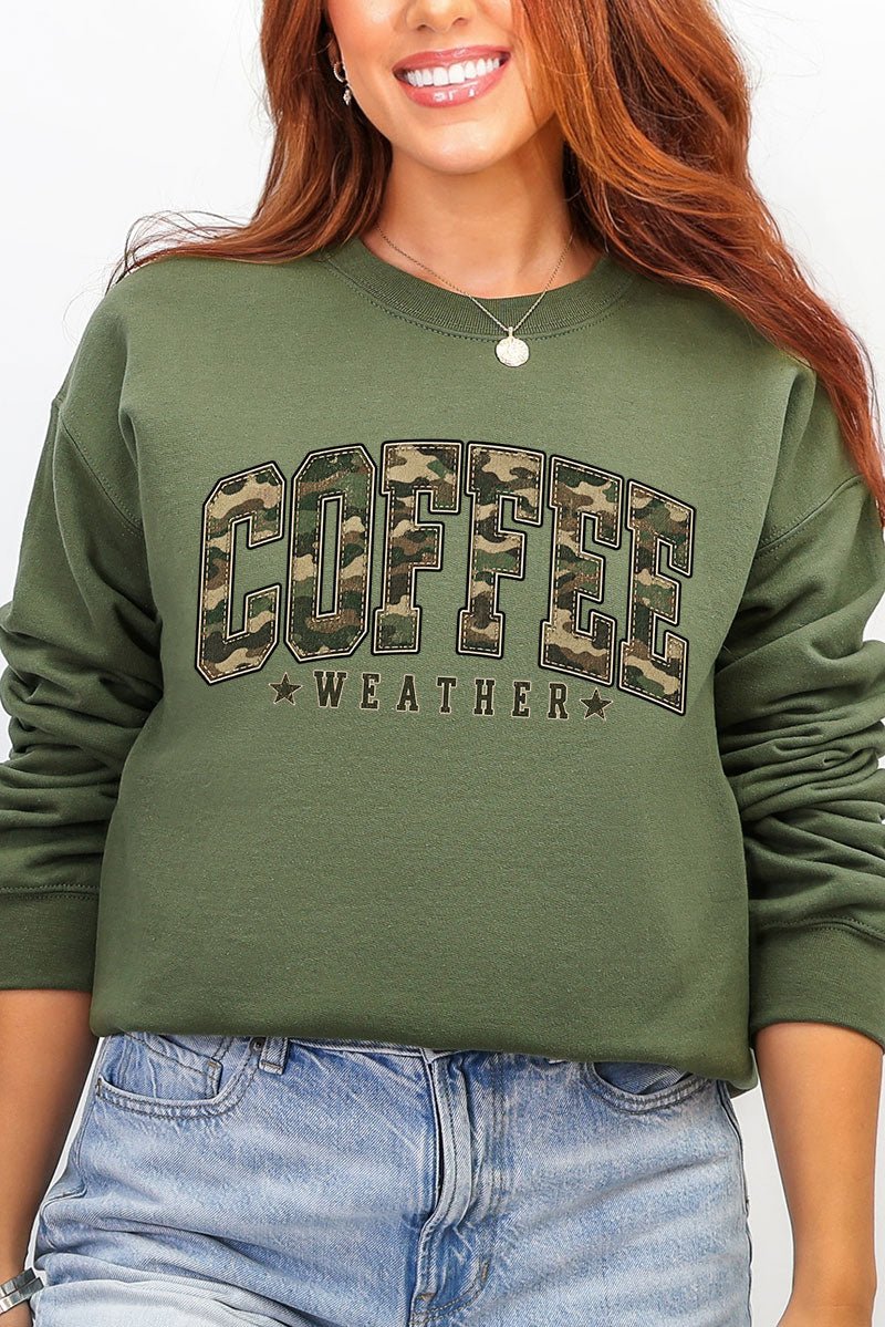 Camo Coffee Weather Heavy Blend Crew Sweatshirt product image 8