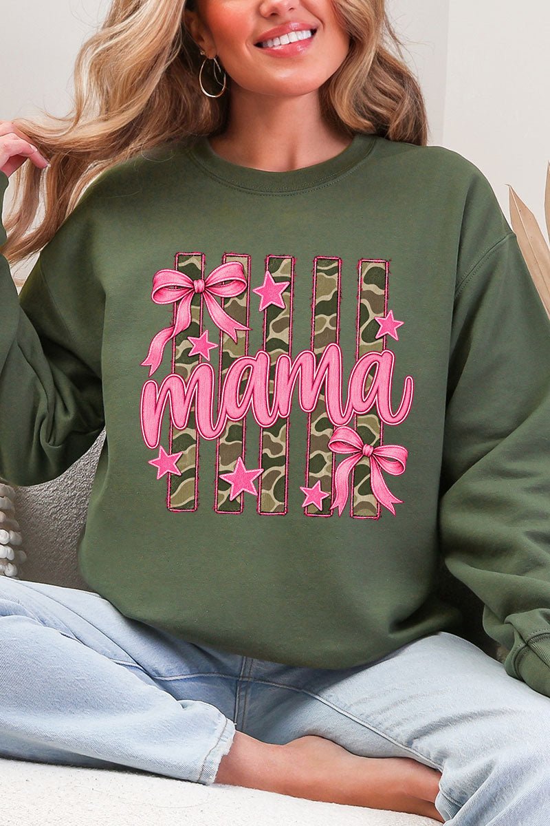 Camo Cutie Mama Heavy Blend Crew Sweatshirt product image 10