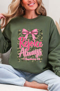 Rejoice Always Girly Camo Heavy Blend Crew Sweatshirt product image 1