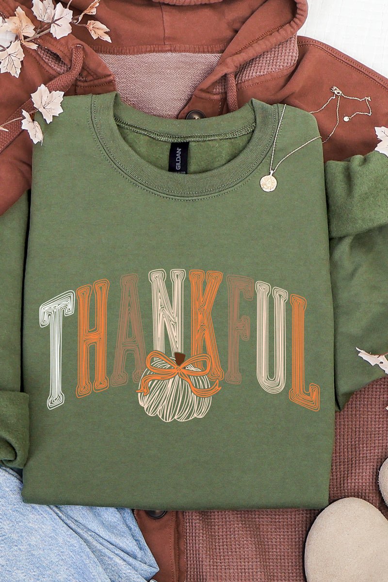 Thankful Sketch Heavy Blend Crew Sweatshirt product image 6