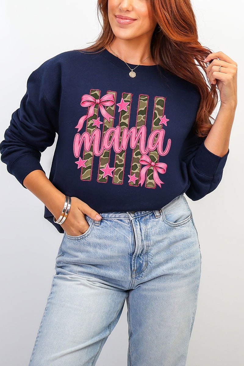 Camo Cutie Mama Heavy Blend Crew Sweatshirt product image 11