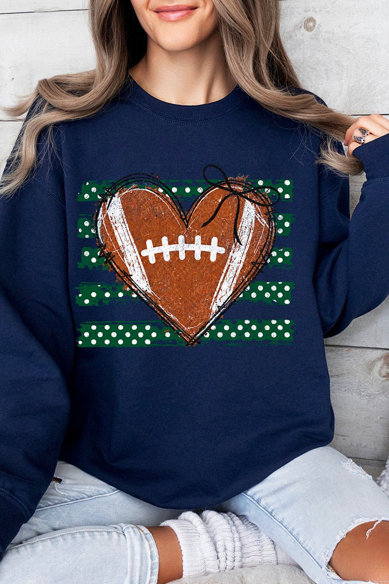 Green Football Sweetheart Heavy Blend Crew Sweatshirt product image 9