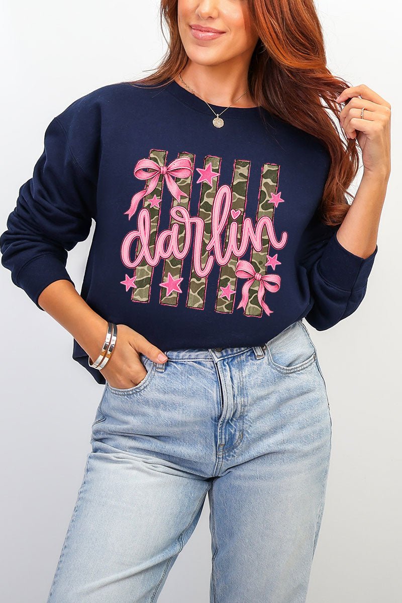 Pink Southern Darlin Heavy Blend Crew Sweatshirt product image 11