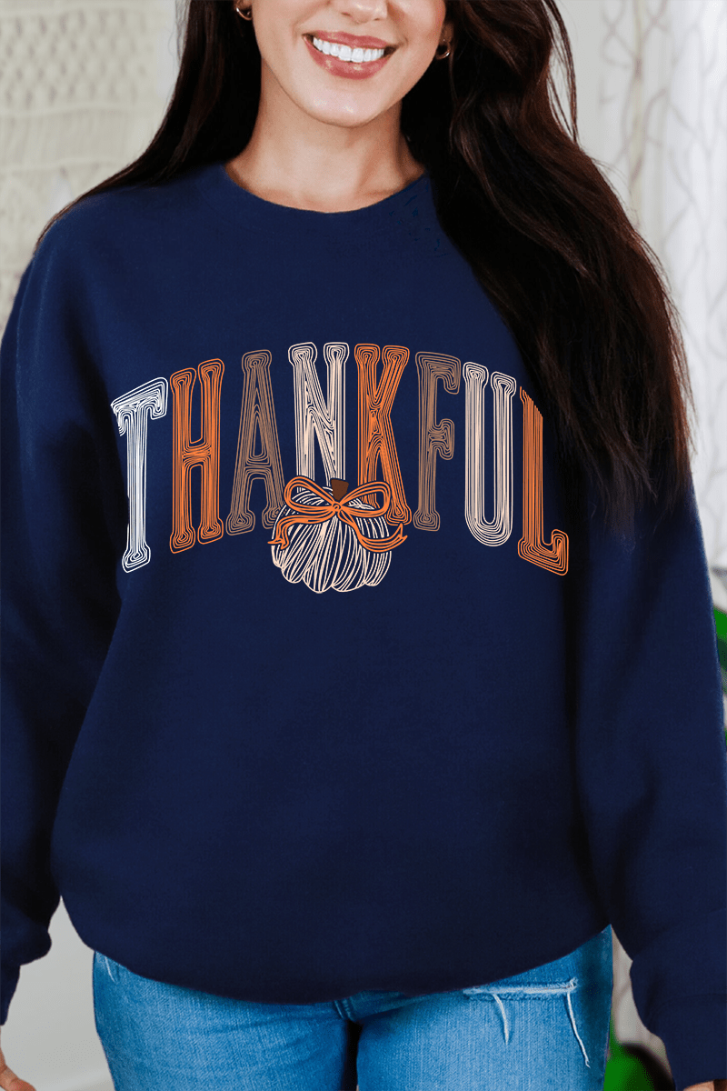 Thankful Sketch Heavy Blend Crew Sweatshirt product image 7
