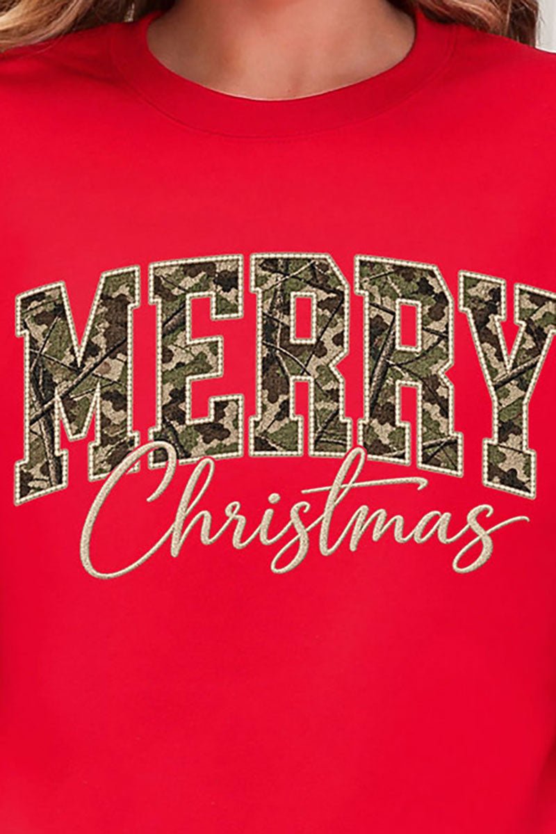 Camo Merry Christmas Heavy Blend Crew Sweatshirt product image 2