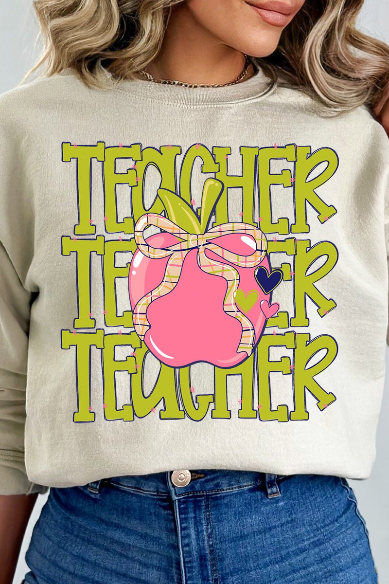 Apple For The Teacher Heavy Blend Crew Sweatshirt product image 8