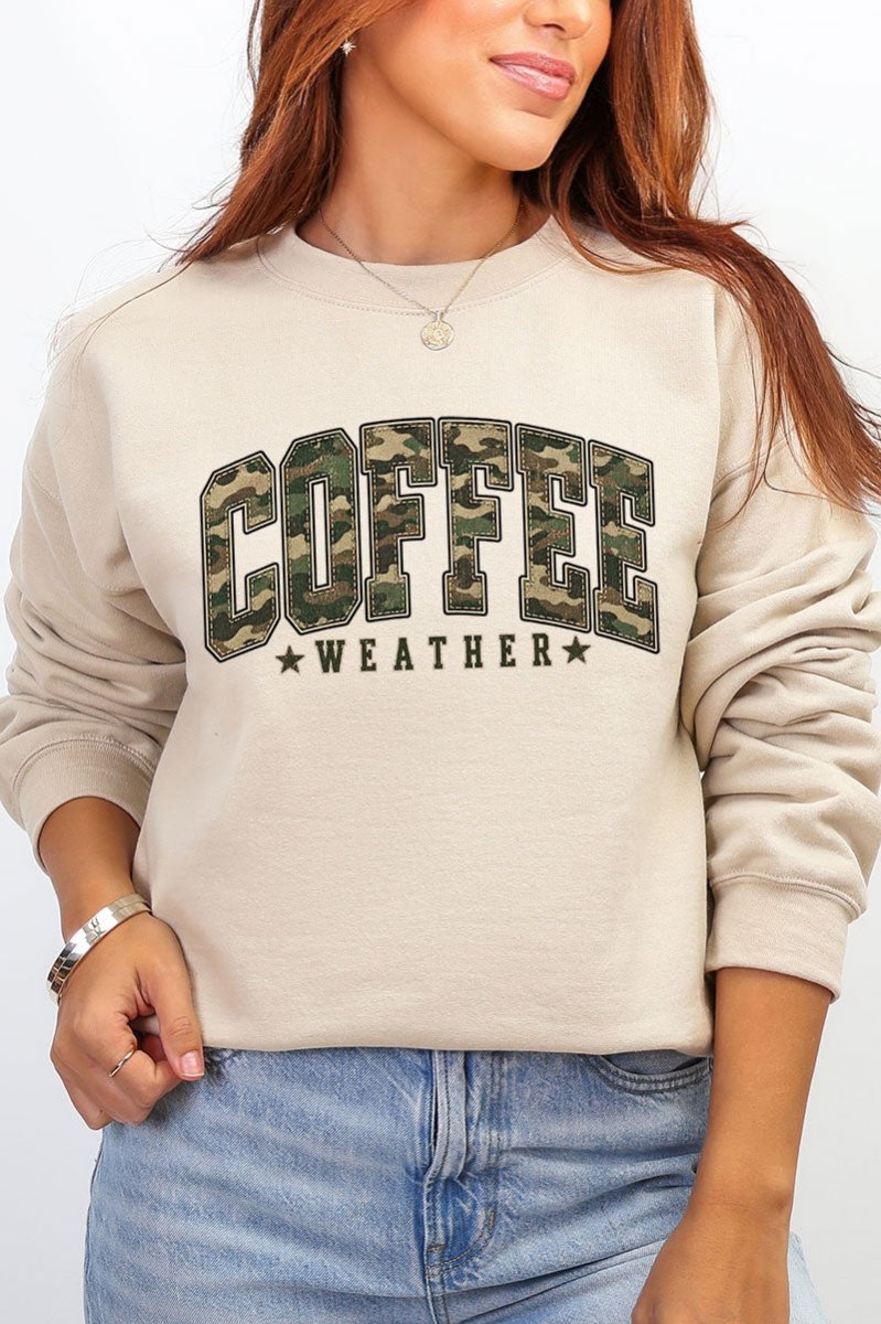 Camo Coffee Weather Heavy Blend Crew Sweatshirt product image 1