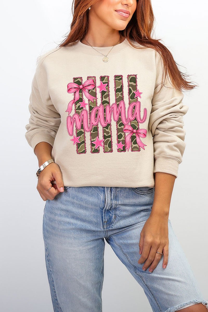 Camo Cutie Mama Heavy Blend Crew Sweatshirt product image 12