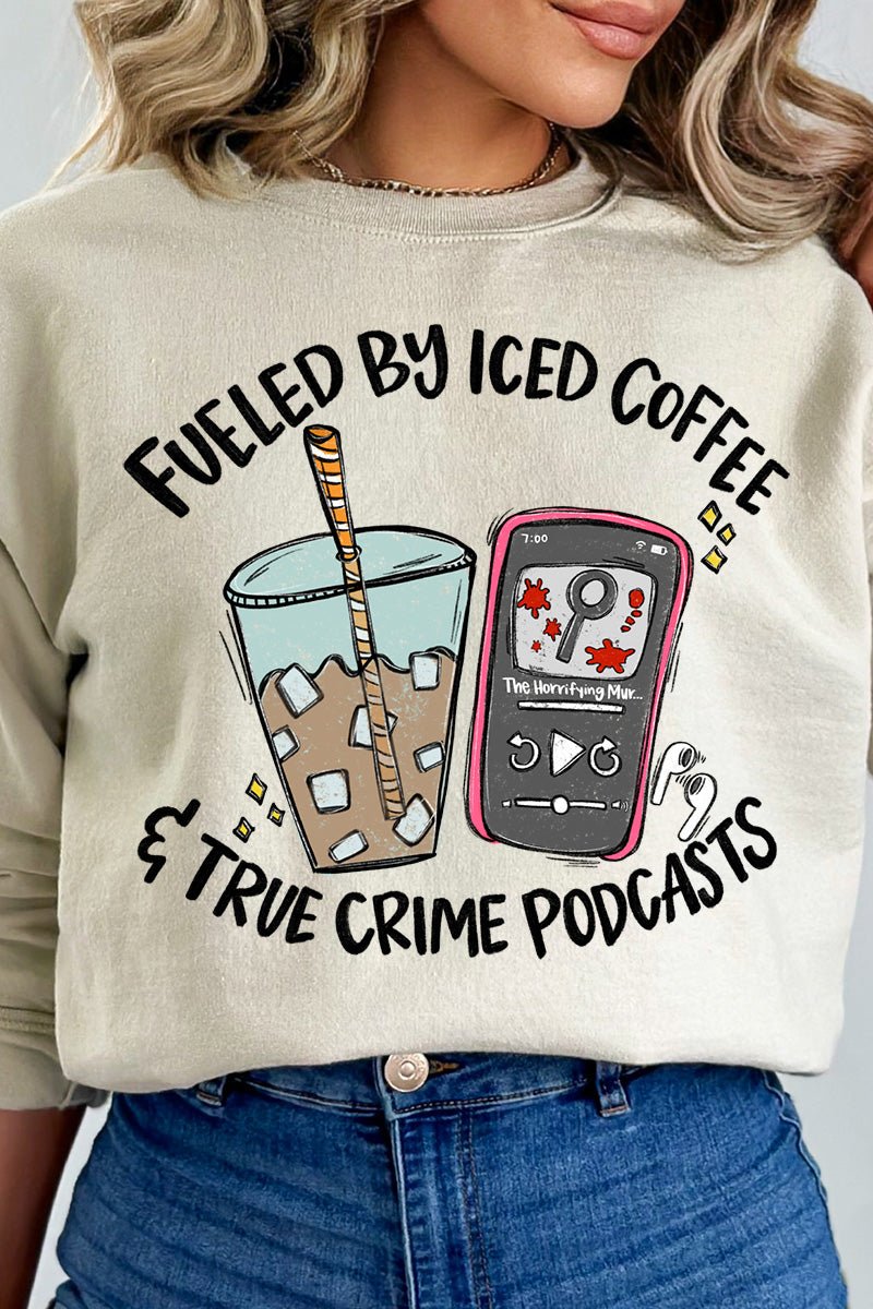 Iced Coffee & True Crime Heavy Blend Crew Sweatshirt product image 8