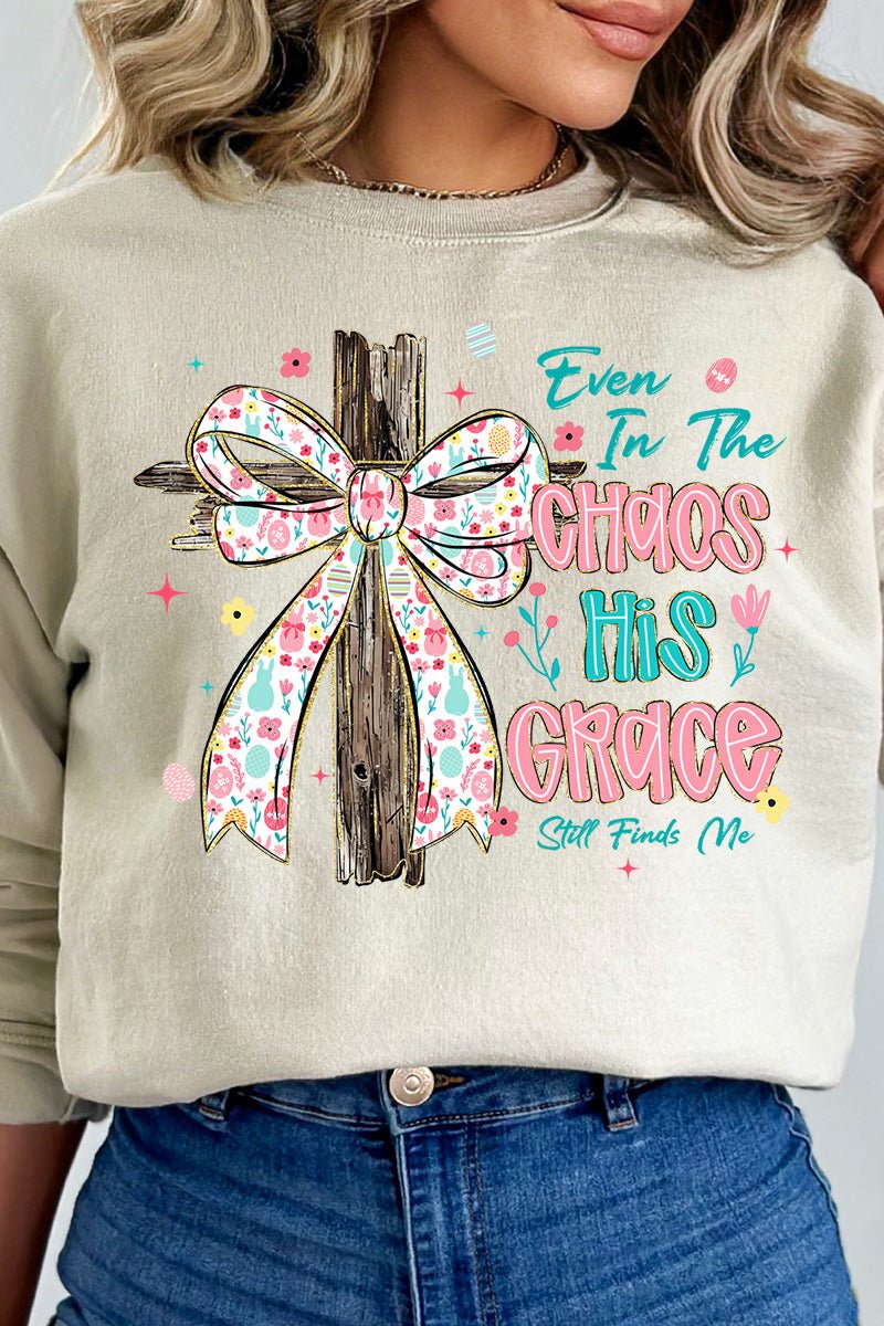 In The Chaos Coquette Cross Heavy Blend Crew Sweatshirt product image 6