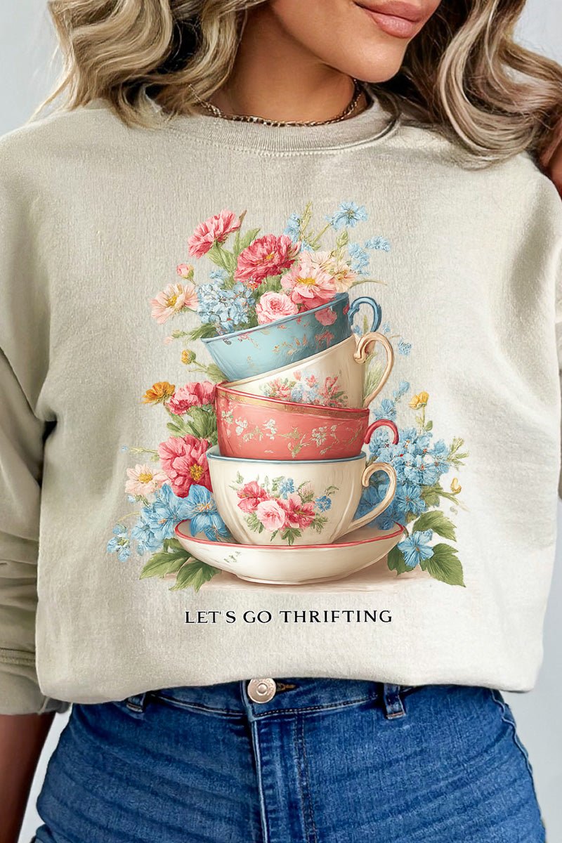 Let's Go Thrifting Heavy Blend Crew Sweatshirt product image 5