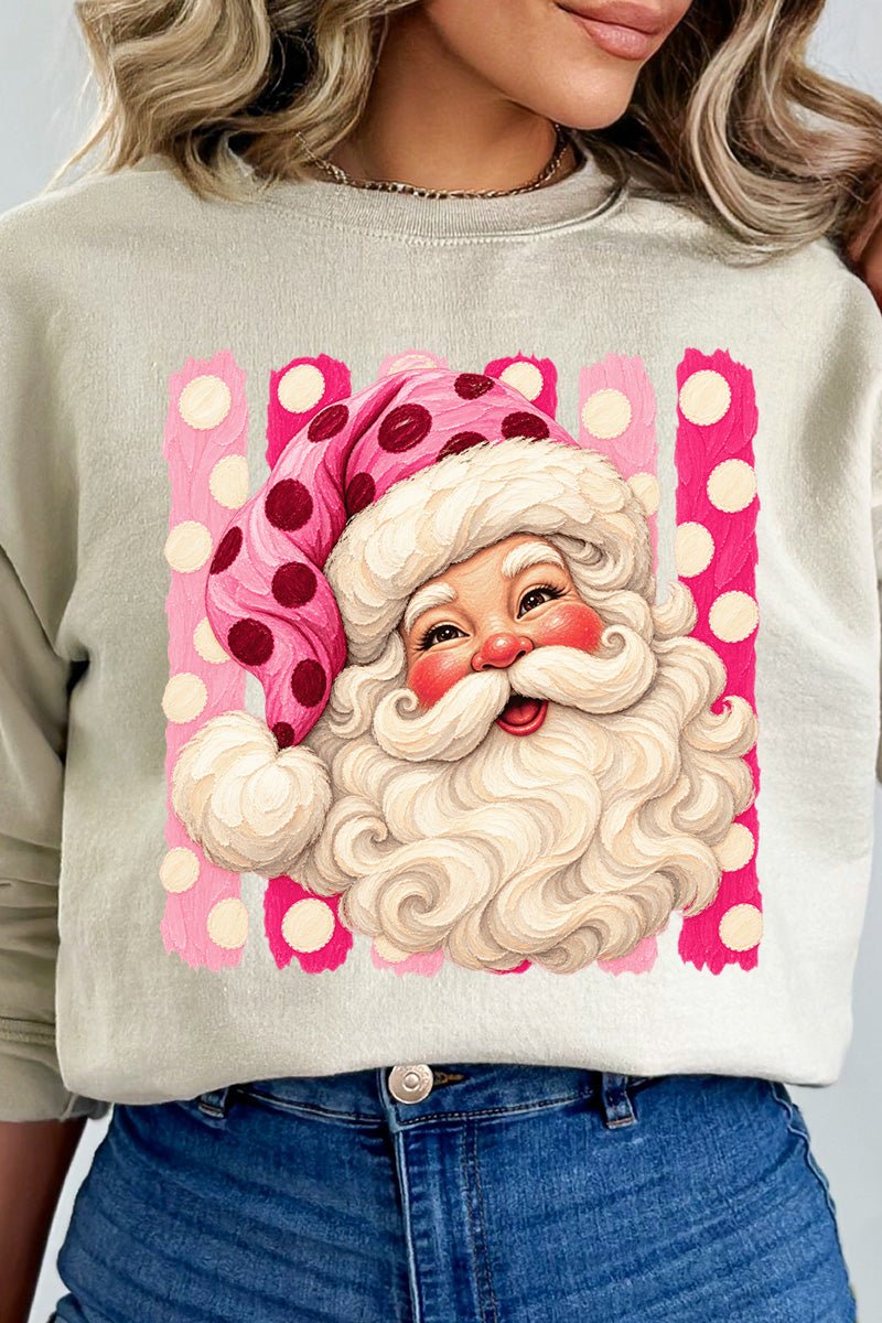 Pink Dot Jolly Santa Heavy Blend Crew Sweatshirt product image 7