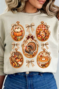 Thanksgiving Portraits Heavy Blend Crew Sweatshirt product image 1