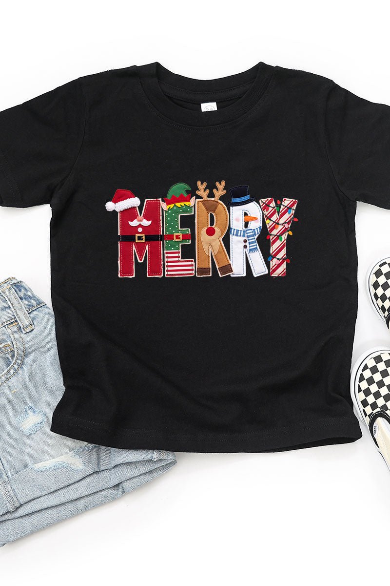 Toddler Christmas Characters Merry Fine Jersey Tee product image 2