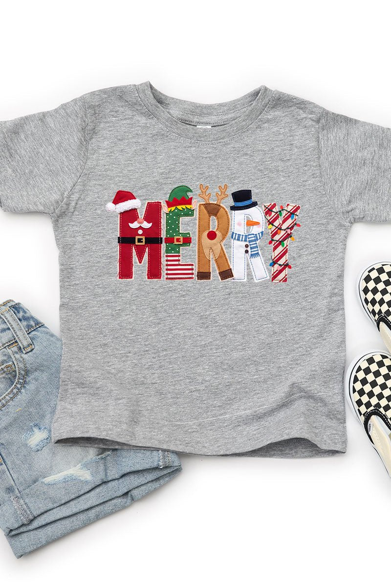 Toddler Christmas Characters Merry Fine Jersey Tee product image 3