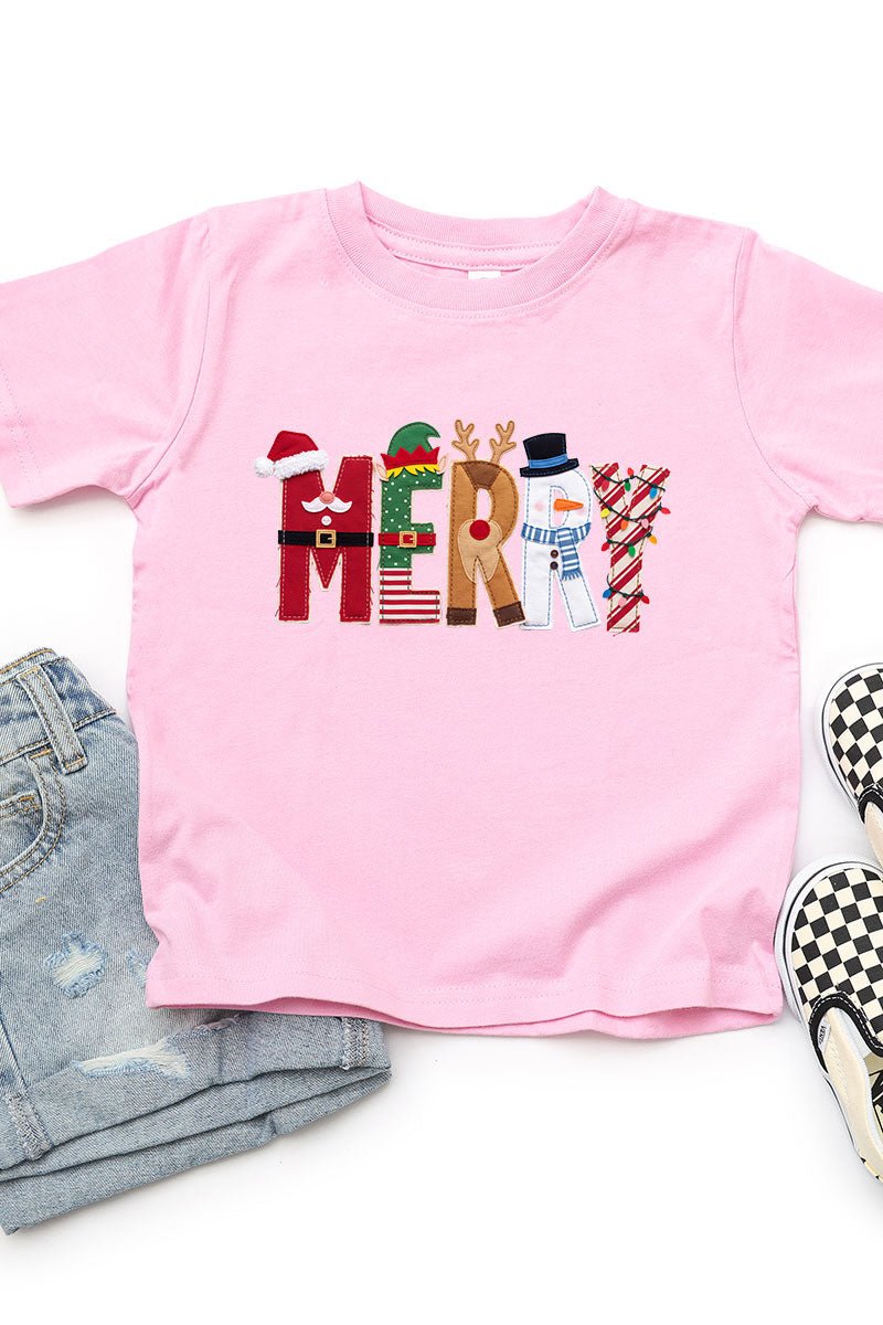 Toddler Christmas Characters Merry Fine Jersey Tee product image 5
