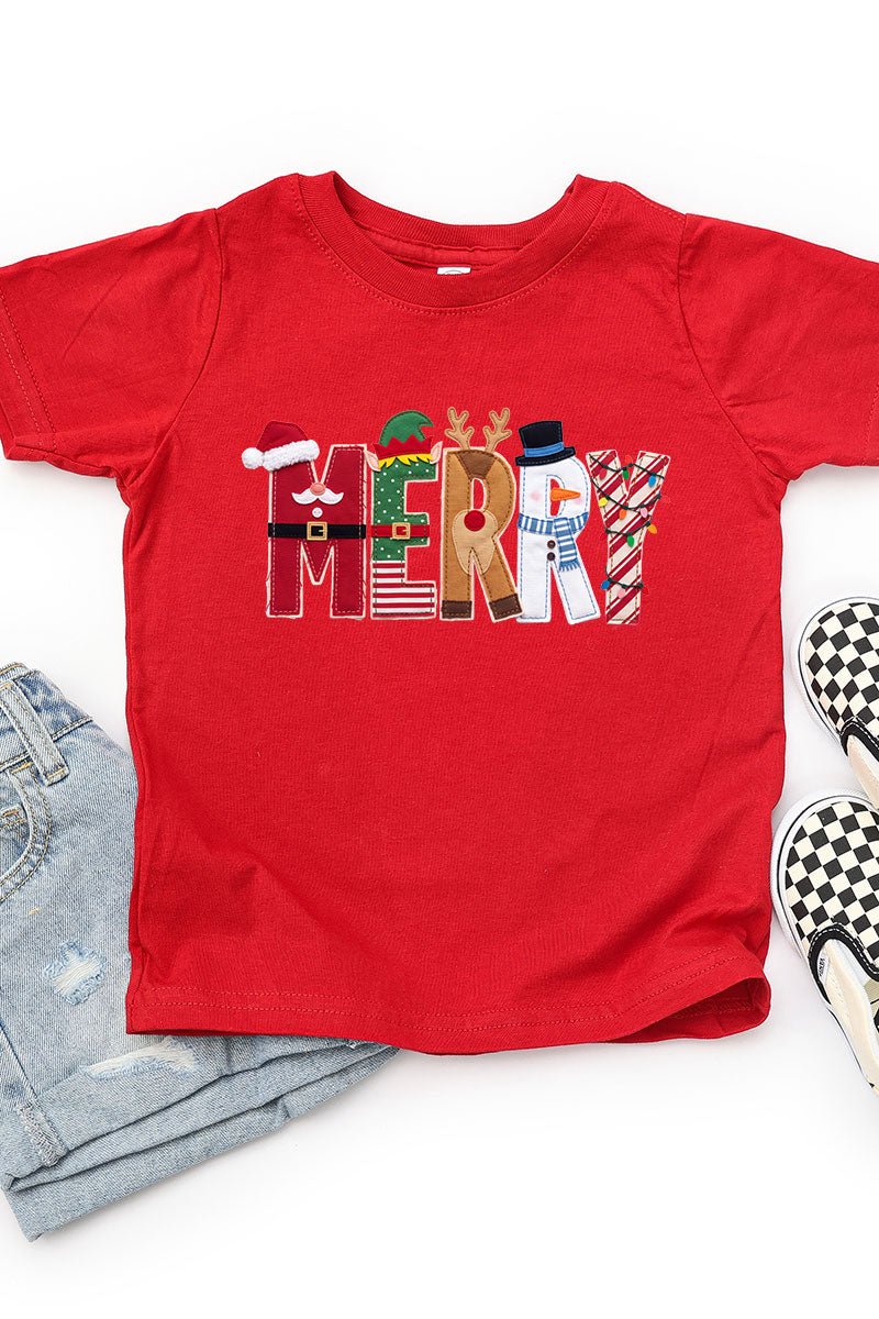 Toddler Christmas Characters Merry Fine Jersey Tee product image 1