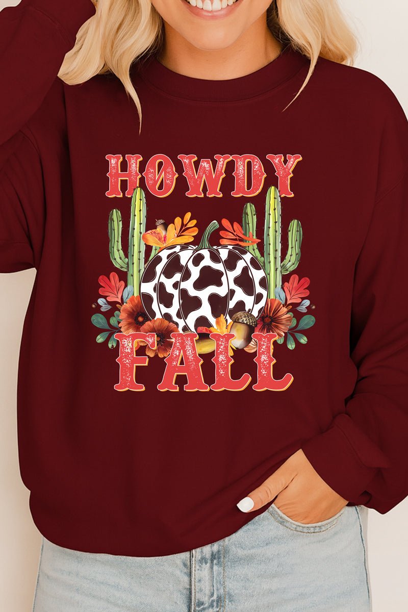 Desert Howdy Fall Heavy Cotton Long Sleeve Adult T-Shirt product image 3