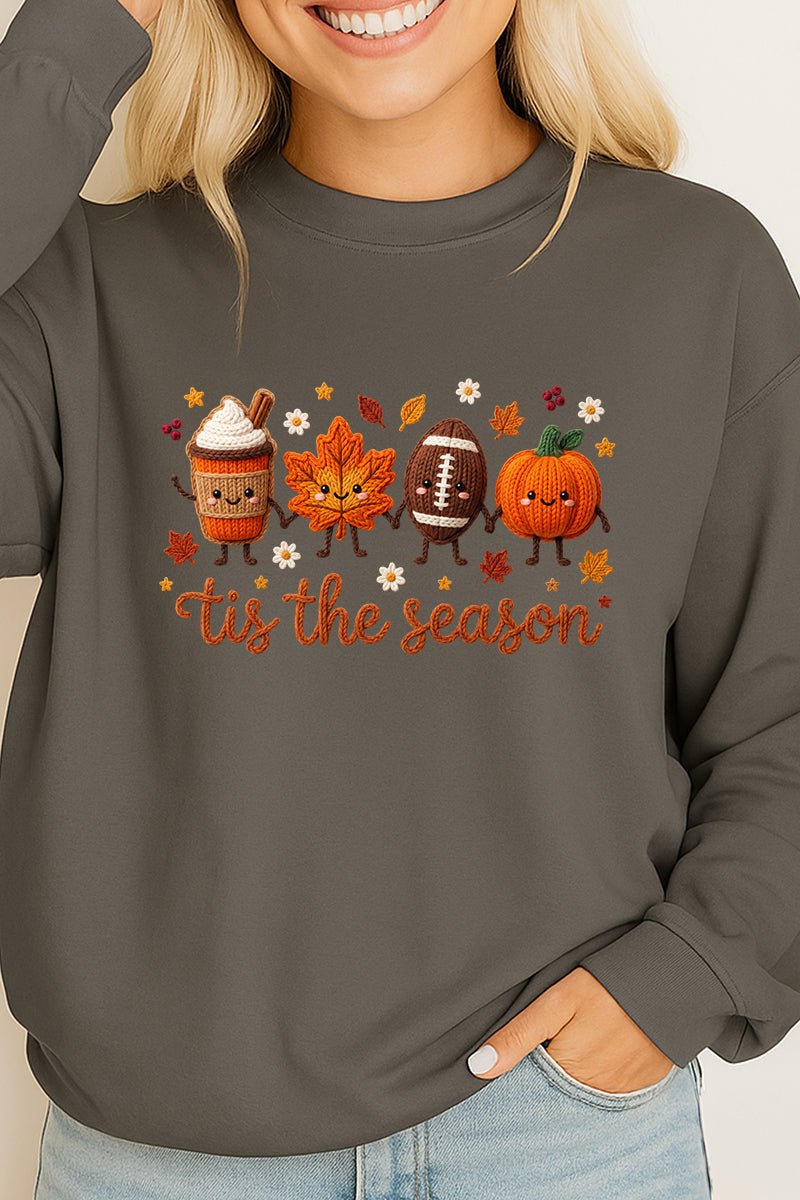Tis the Season Faux Knit Collage Heavy Cotton Long Sleeve product image 4