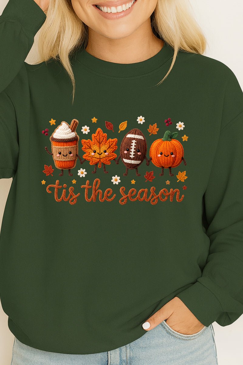 Tis the Season Faux Knit Collage Heavy Cotton Long Sleeve product image 5