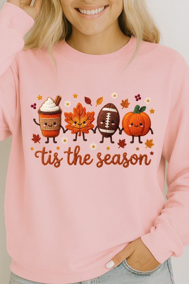 Tis the Season Faux Knit Collage Heavy Cotton Long Sleeve product image 7