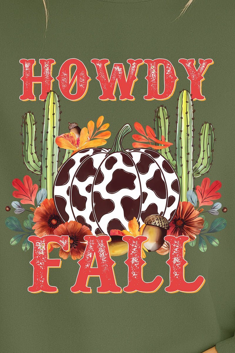 Desert Howdy Fall Heavy Cotton Long Sleeve Adult T-Shirt product image 2