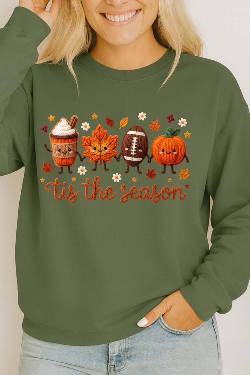 Tis the Season Faux Knit Collage Heavy Cotton Long Sleeve product image 8