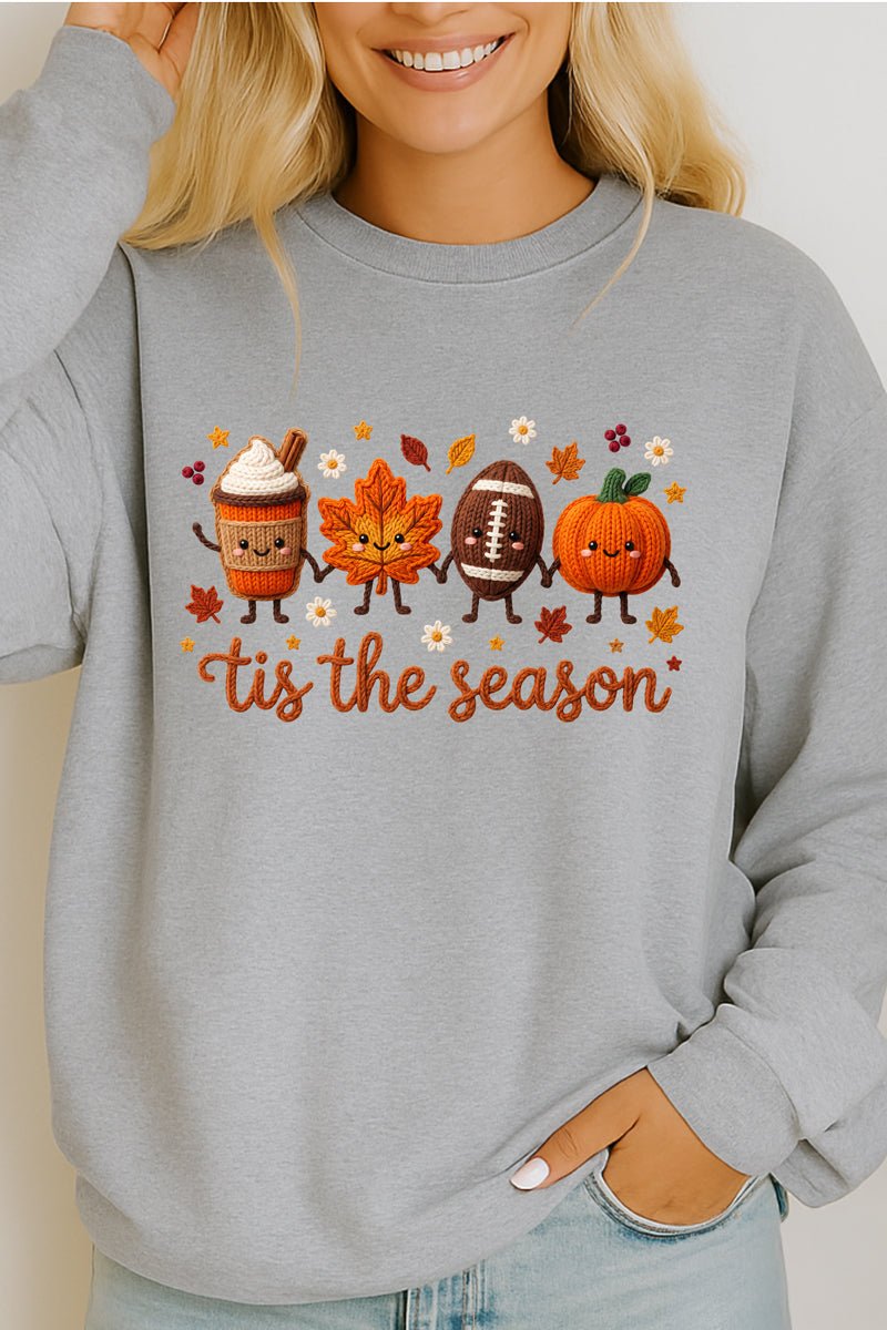 Tis the Season Faux Knit Collage Heavy Cotton Long Sleeve product image 9