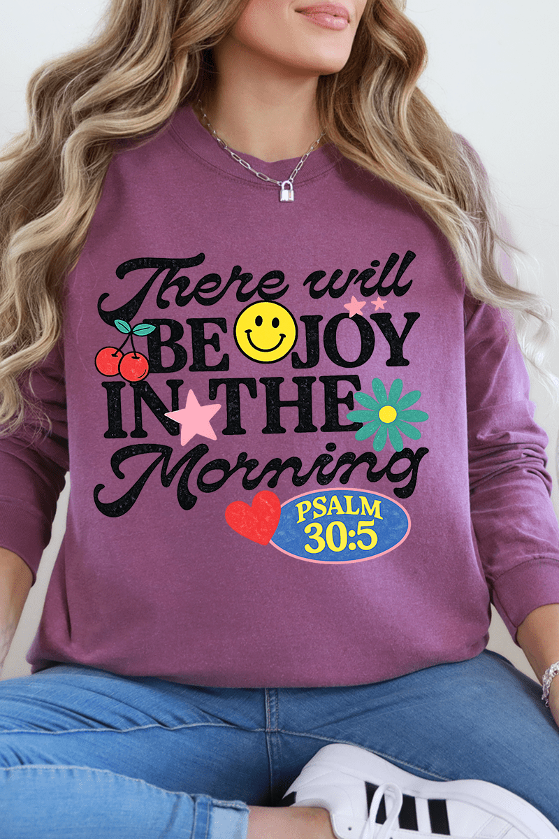 Joy In The Morning Comfort Colors Heavyweight Long T-Shirt product image 3