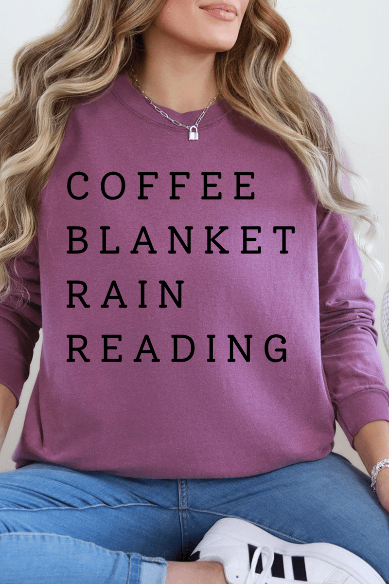Rainy Day Reading Comfort Colors Heavyweight Long T-Shirt product image 3