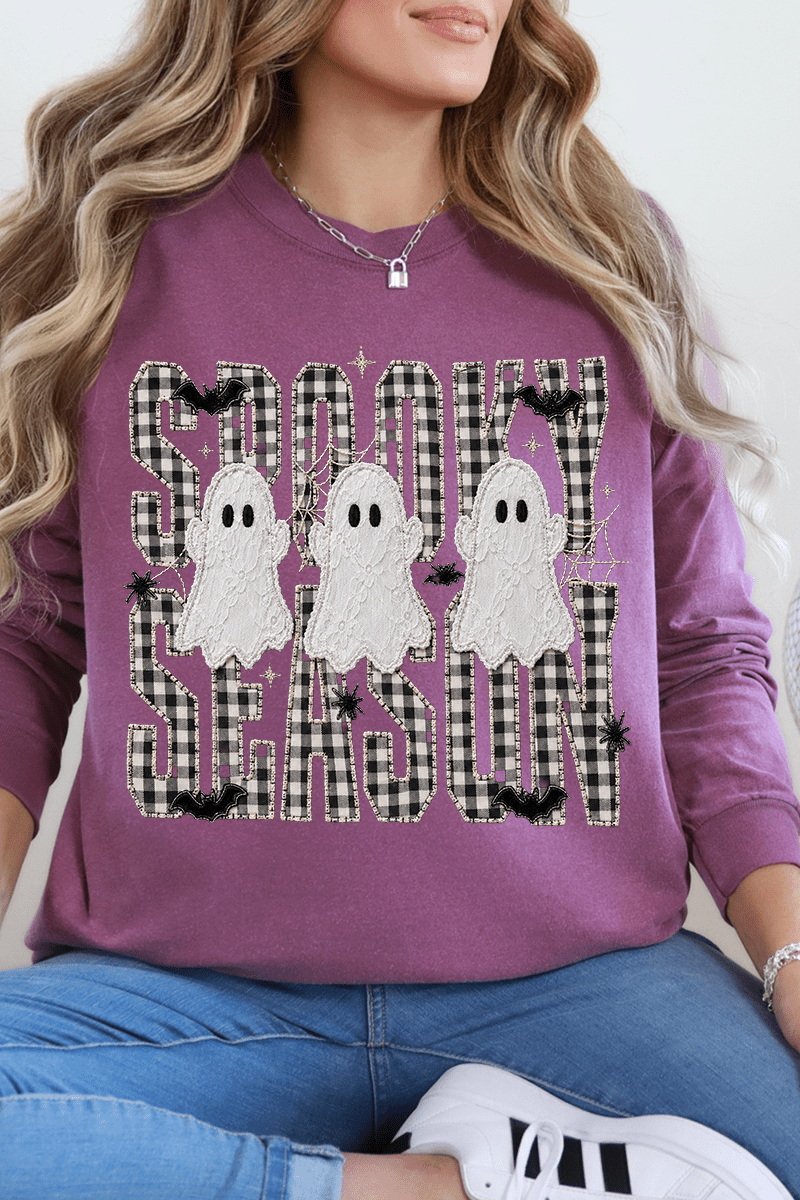 Spooky Season Gingham & Ghosts Comfort Colors Heavyweight product image 3
