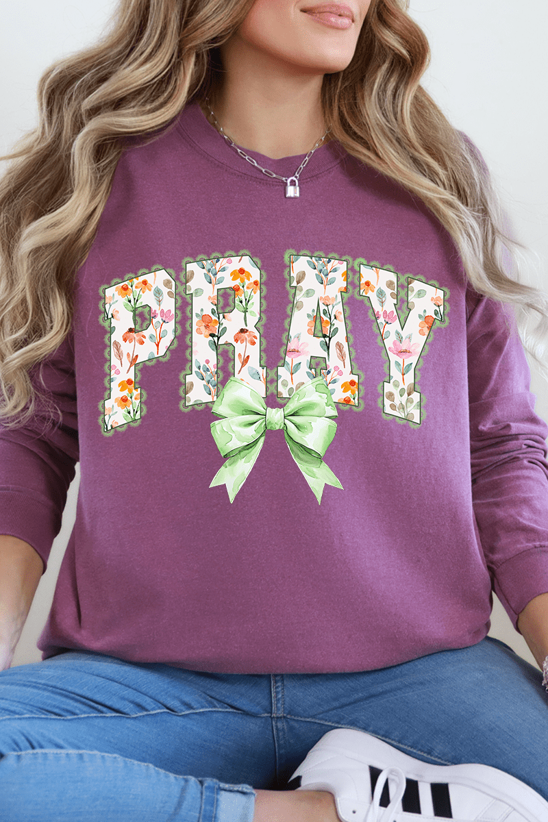 Watercolor Petaled Pray Comfort Colors Heavyweight Long product image 3