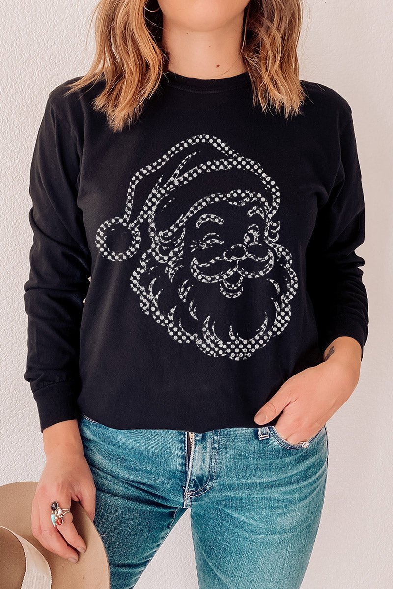 Classic Christmas Santa Comfort Colors Heavyweight Long product image 4