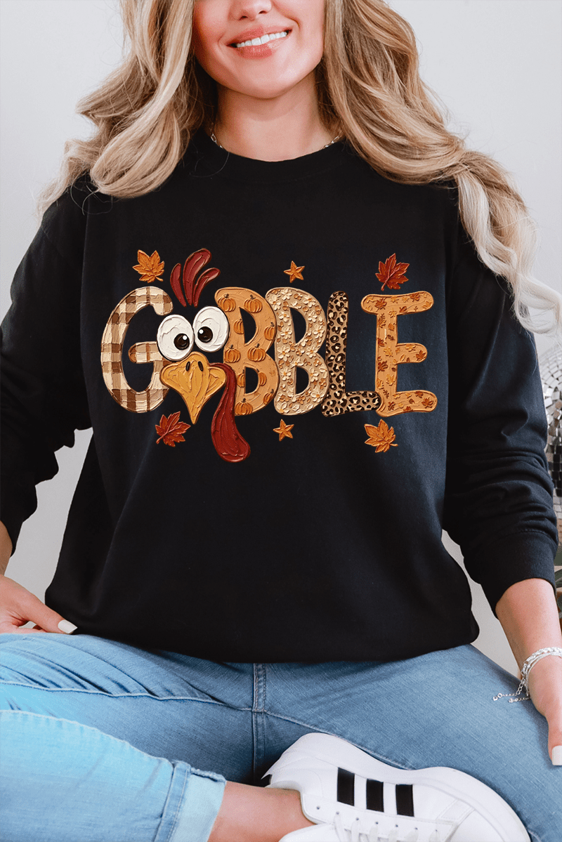Gobble Season Comfort Colors Heavyweight Long T-Shirt product image 3