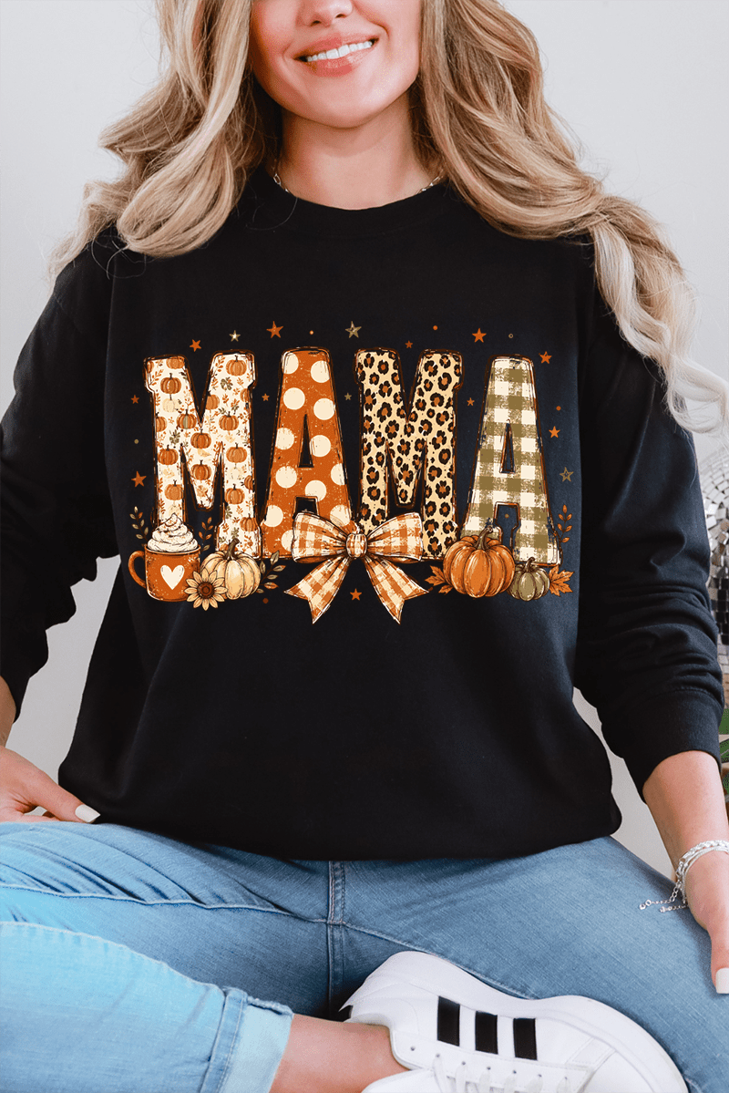Pumpkin Spice Mama Comfort Colors Heavyweight Long T-Shirt product image 3