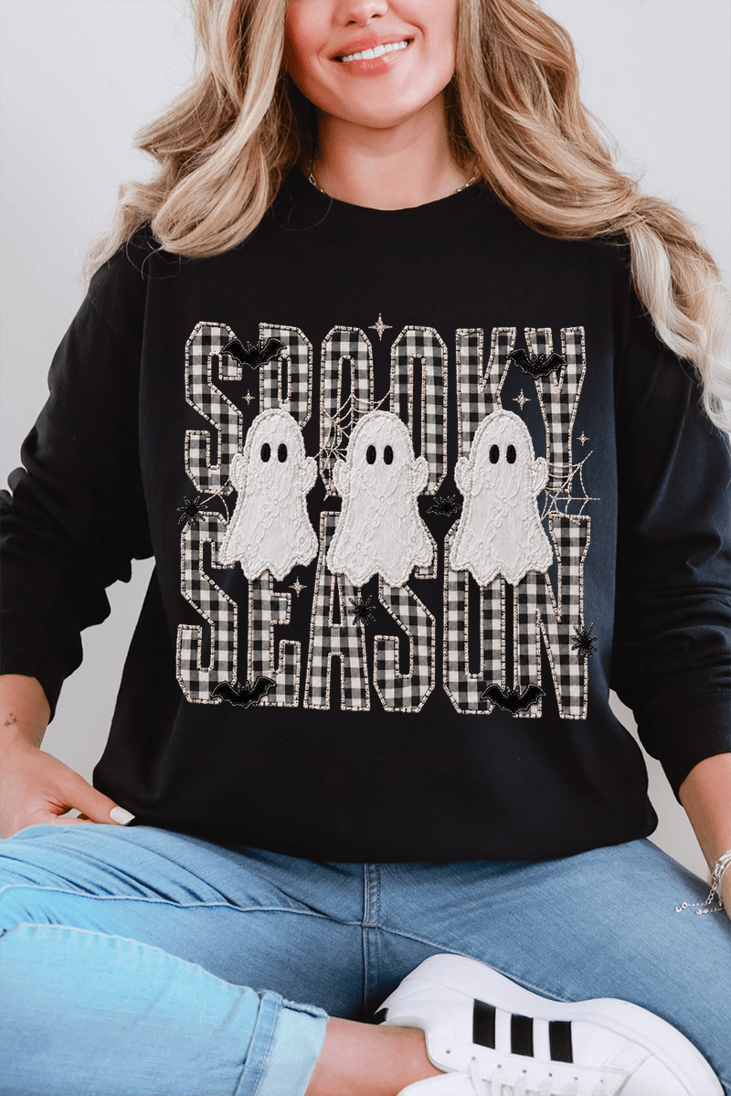 Spooky Season Gingham & Ghosts Comfort Colors Heavyweight product image 4