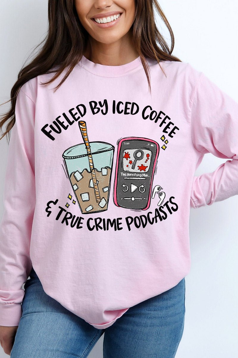 Iced Coffee & True Crime Comfort Colors Heavyweight Long product image 1