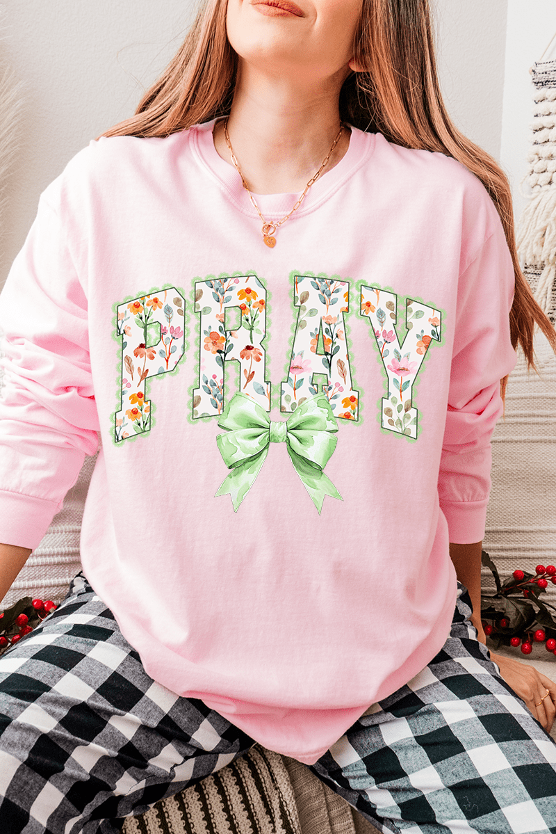 Watercolor Petaled Pray Comfort Colors Heavyweight Long product image 5