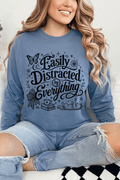 Black Easily Distracted By Everything Comfort Colors product image 1
