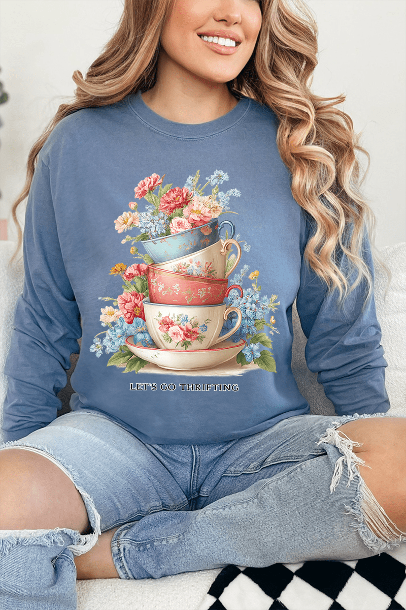 Let's Go Thrifting Comfort Colors Heavyweight Long T-Shirt product image 4